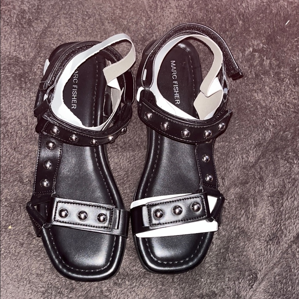 Marc Fisher Black and White Women's Sandals